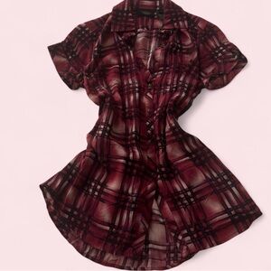 Harley Davidson plaid women’s shirt